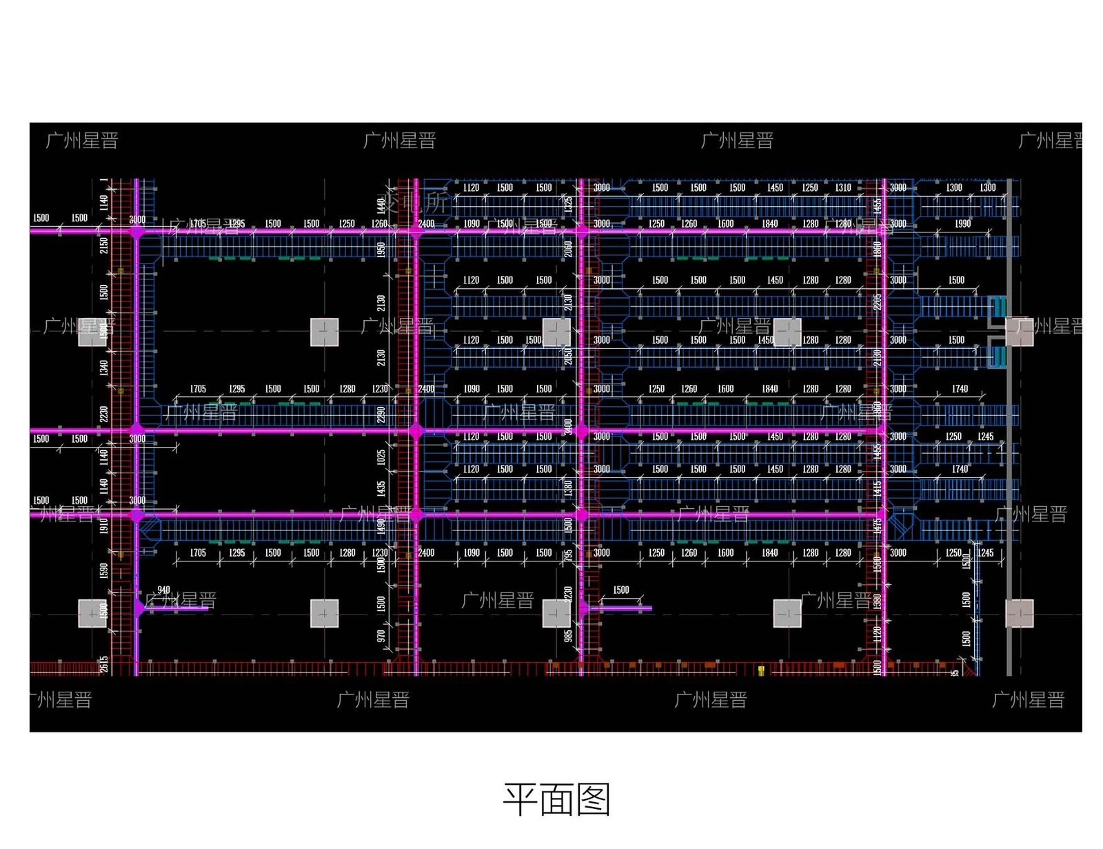 配变电所机房 BIM 平面图