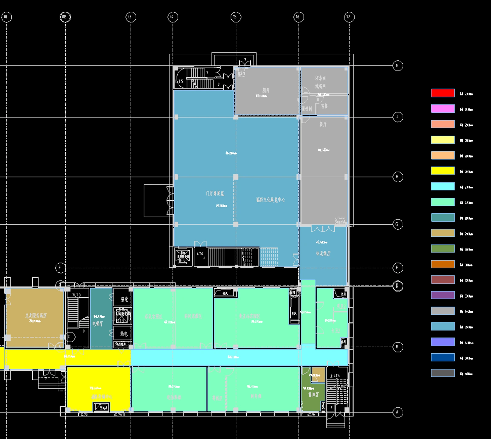 BIM 净高分析示意
