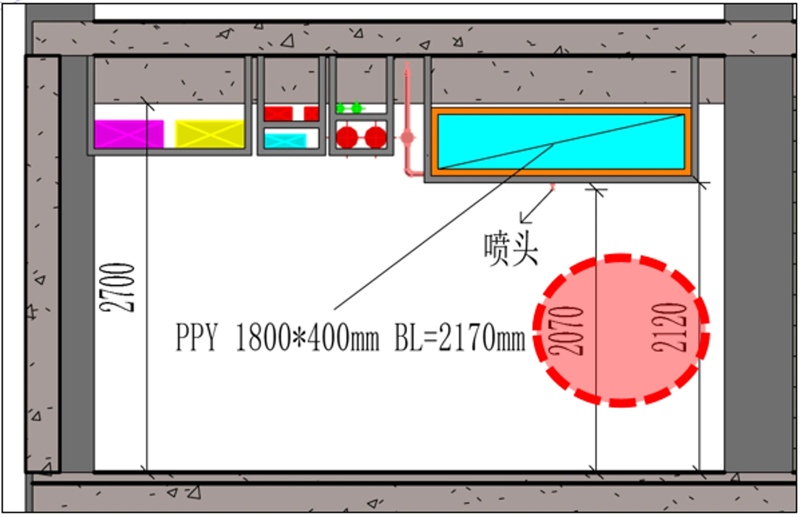 传统方案剖面示意