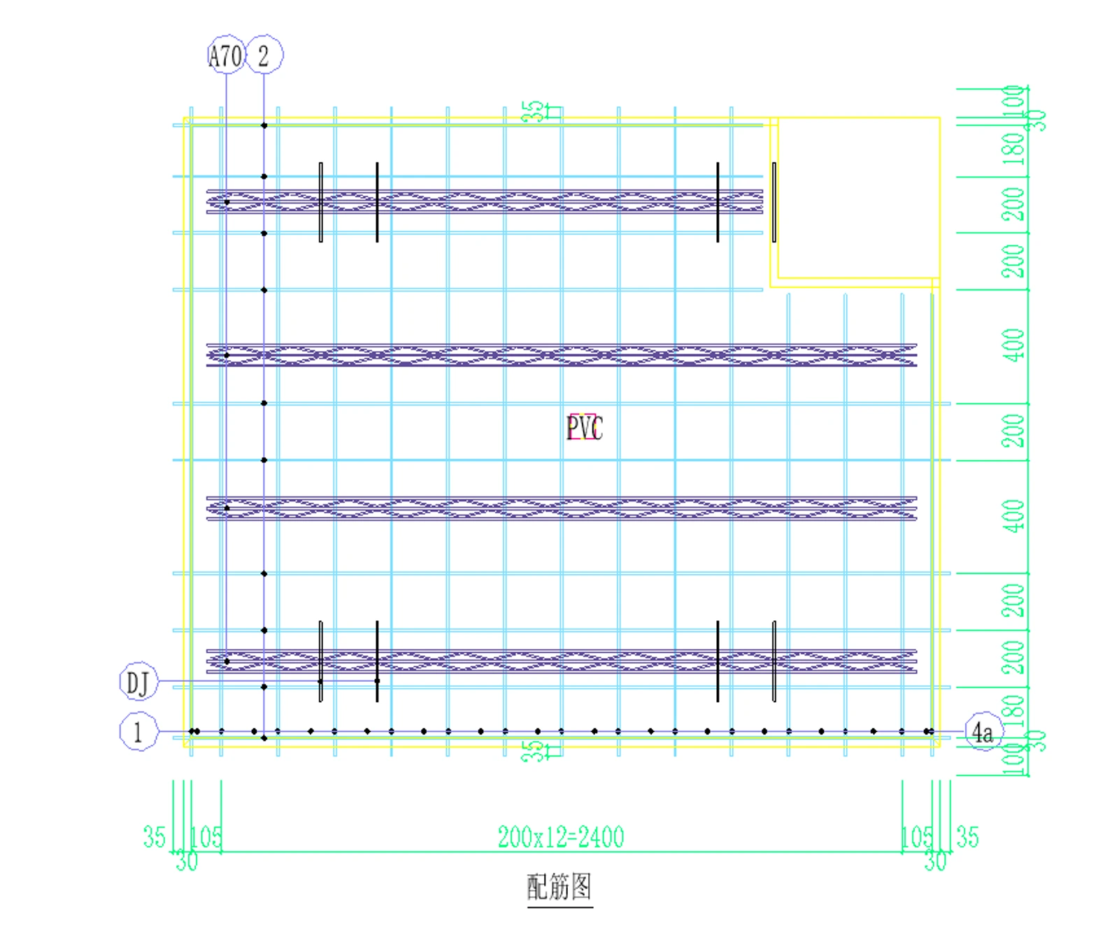 装配式管线碰撞平面标注图