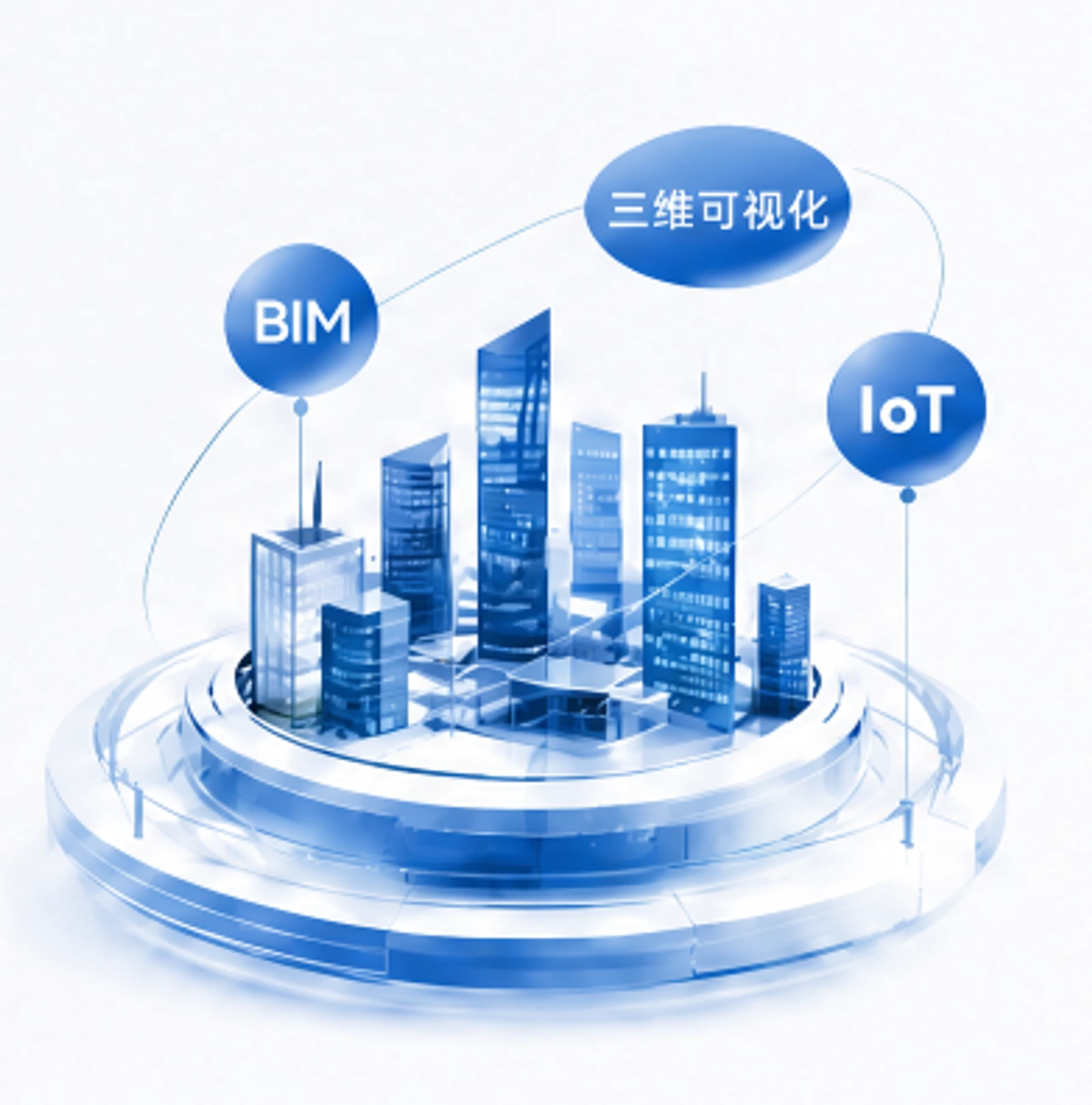 BIM、三维可视化与IoT技术底座